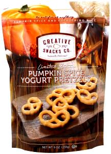 9 pretzels (40 g) Pumpkin Spice Yogurt Pretzels