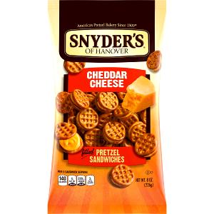 9 sandwiches (1 oz) Cheddar Cheese Pretzel Sandwiches