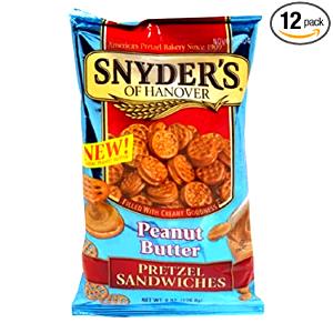 9 sandwiches (28 g) Peanut Butter Pretzel Sandwiches