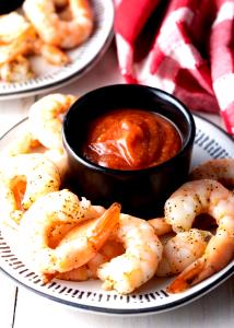 9 shrimp (3 oz) Cocktail Shrimp with Sauce