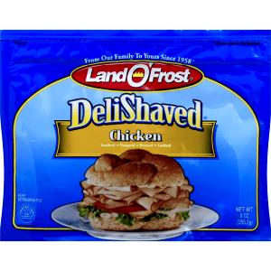 9 Slices Chicken Lunchmeat, Delishaved
