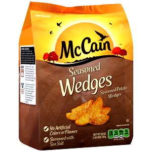 9 wedges (3 oz) Natural Cut Potato Wedges