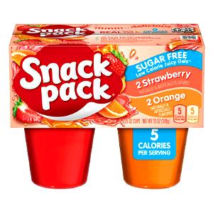 92 Grams Gelatin Snack, Strawberry & Orange, Sugar Free
