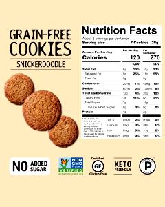 about 7 cookies (28 g) Keto Cookies Snickerdoodle