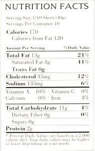 1/10 sheet (40 g) Classic Puff Pastry