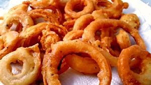1 10 Small Rings Serving (1 - 2 Dia) Baked or Fried Batter Dipped Onion Rings