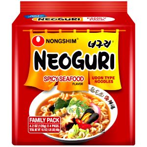 1/2 bag (60 g) Neoguri Spicy Seafood Noodles