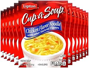 1/2 Cup Chicken Flavored Noodle Soup, Nonfat