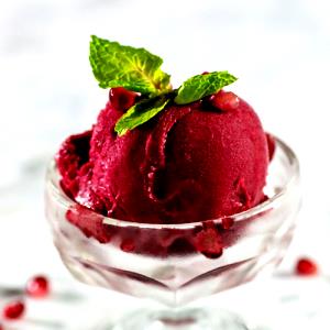 1/2 cup Passion Fruit Pomegranate Sorbet