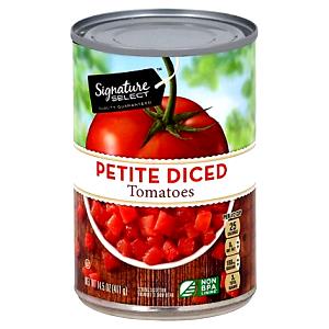 1/2 Cup Tomato, Diced, Petite