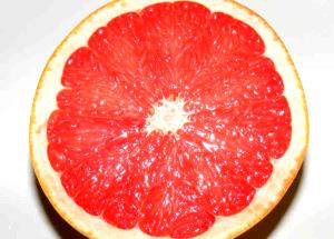 1/2 Medium (approx 4 Dia) Grapefruit (Pink and Red and White)