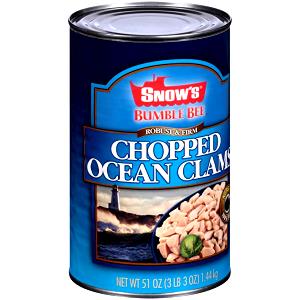 1/4 cup (2 oz) Chopped Clams in Clam Juice