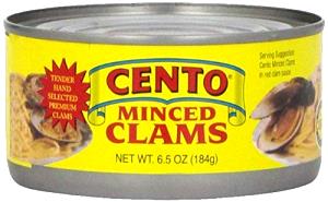1/4 cup Minced Clams