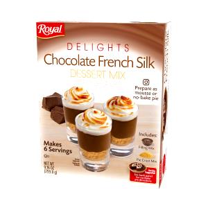 1/6 Package Dessert Mix, Chocolate Silk No Bake
