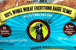1 bagel (46 g) 100% Whole Wheat Everything Bagel Slims