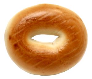 1 Bagel Muenster Topped (Plain) Bagel
