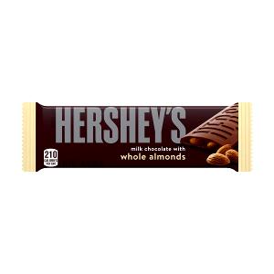 1 Bar (5 Oz) Milk Chocolate Candy with Almonds