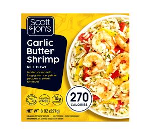 1 bowl (8 oz) Garlic Butter Shrimp Rice Bowl