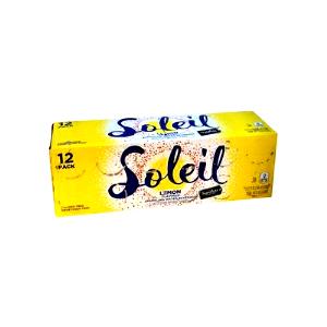 1 can (12 oz) Soleil Naturally Flavored Lemon Sparkling Water