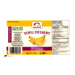 1 container (150 g) Banana Tofu Dessert