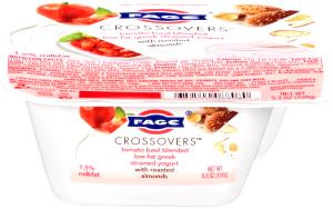 1 container (150 g) Crossovers Tomato Basil Blended Low-Fat Greek Strained Yogurt with Roasted Almonds
