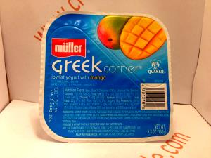 1 container (150 g) Greek Corner Lowfat Yogurt with Mango
