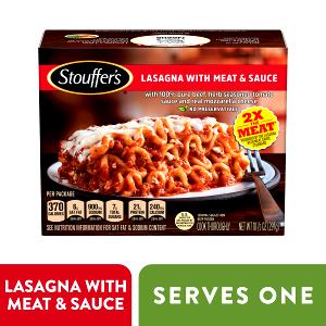 1 container (213 g) Lasagna with Meat Sauce Microwaveable Cup