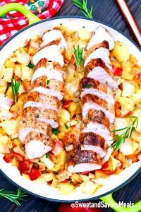 1 container (383 g) Pork Tenderloin with Cabbage Casserole