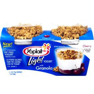 1 Container Yogurt W/Granola, Cherry, Lowfat