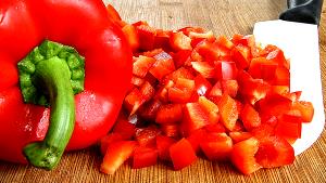 1 Cup Chopped Cooked Hot Peppers