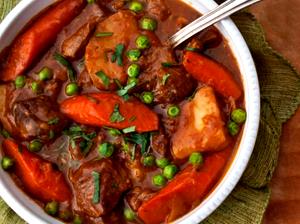 1 Cup Lamb or Mutton Stew with Vegetables in Gravy