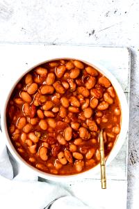 1 Cup Mashed Cooked Pinto, Calico or Red Beans (Fat Not Added in Cooking)