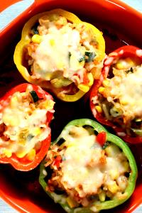 1 Cup Meatless Stuffed Pepper with Rice