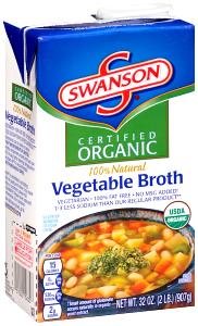 1 Cup Organic Vegetable Broth