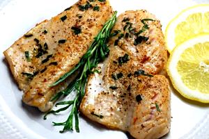 1 Fillet Walleye Pike, Cooked