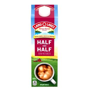 1 Guideline Amount Per Fl Oz Beverage Half and Half or Heavy Cream