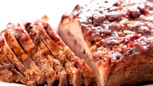 1 Lb Beef Brisket (Whole, Lean Only, Trimmed to 1/4 Fat, Cooked, Braised)