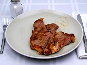 1 Lb Beef Chuck (Blade Roast, Trimmed to 1/8 Fat, Choice Grade, Cooked, Braised)