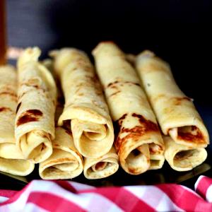 1 Lefse (about 9 Dia) Norwegian Lefse (Potato and Flour Pancake)