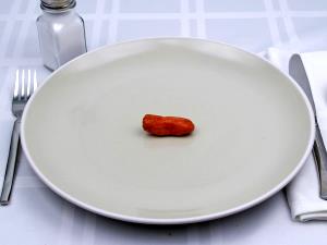 1 Link (raw Dimensions: 4 Long X 7/8 Dia), Cooked Sausage (Not Cold Cut)
