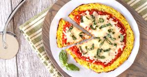 1 Medium (13 Dia) Thick Crust Cheese Pizza with Vegetables