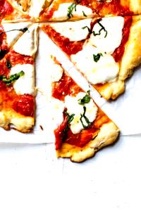 1 Medium (13 Dia) Thin Crust Pizza with Meat and Fruit