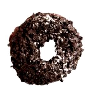 1 Medium (approx 3 Dia) Chocolate Coated or Frosted Doughnuts