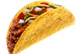 1 Medium (approx 5 Dia) Taco Shells (Without Added Salt, Baked)