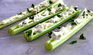 1 Medium Stalk (7-1/2 - 8 Long) Celery Stuffed with Cheese