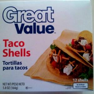 1 Medium Taco Shell, Baked, No Added Salt