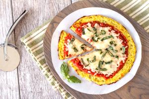 1 Miniature (5 Dia) Thick Crust Cheese Pizza with Vegetables