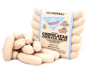 1 Oz Pork Bratwurst (Cooked)