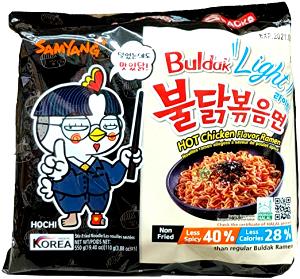 1 package (110 g) Buldak Light Hot Chicken Flavor Ramen