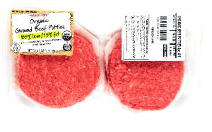 1 patty (113 g) Organic Ground Beef Patties